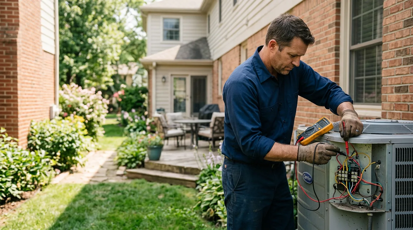 HVAC technician working near Hudson, IL